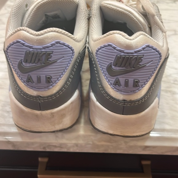 Nike Women's Athletic Shoes - White and Gray with Blue Accents - Picture 12 of 16